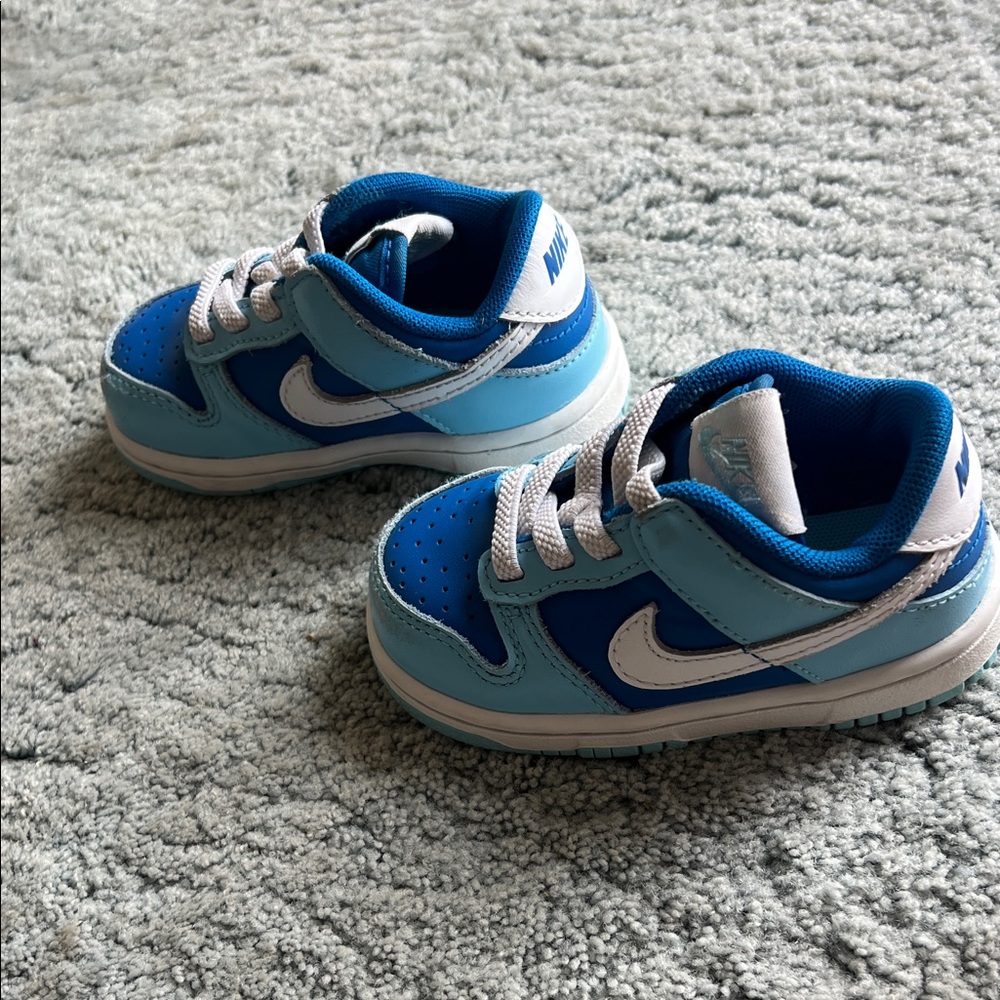 Nike Kids Light and Dark Blue Sneakers